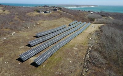 A solar-plus-storage project in the US state of Massachusetts. Image: US Department of Energy